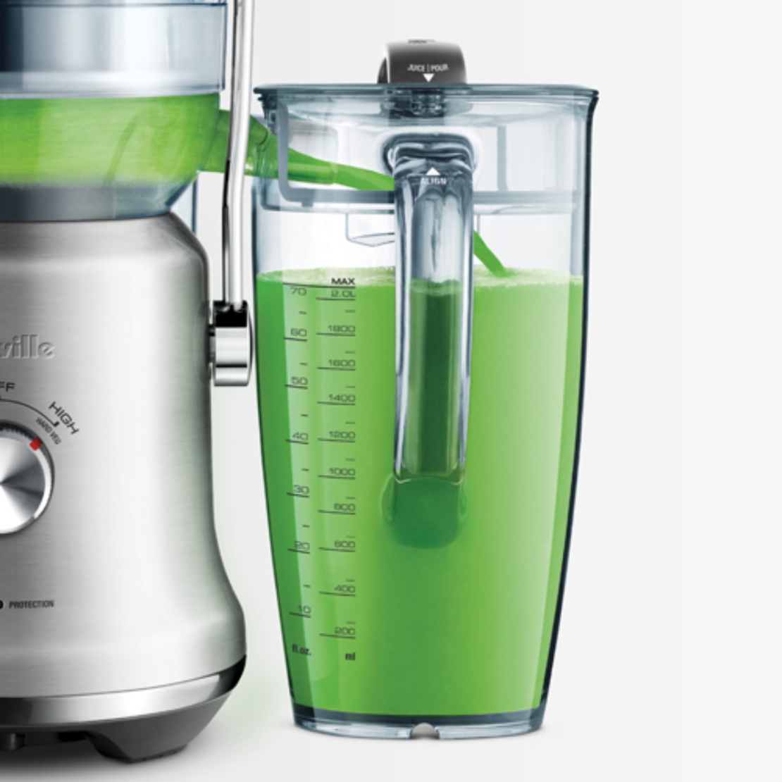 מסחטת פירות קשים 1300W ברוויל Breville BJE530DBL - צבע כחול - יבואן רשמי