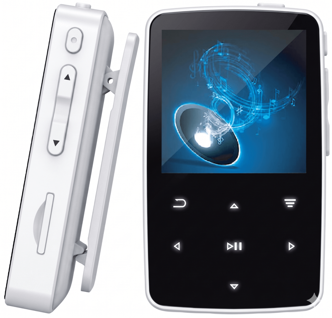 נגן עם בלוטות' ולחצני מגע דוקו פלאש MP3 DOQO FLASH 16GB - כולל רדיו - יבואן רשמי - צבע לבן