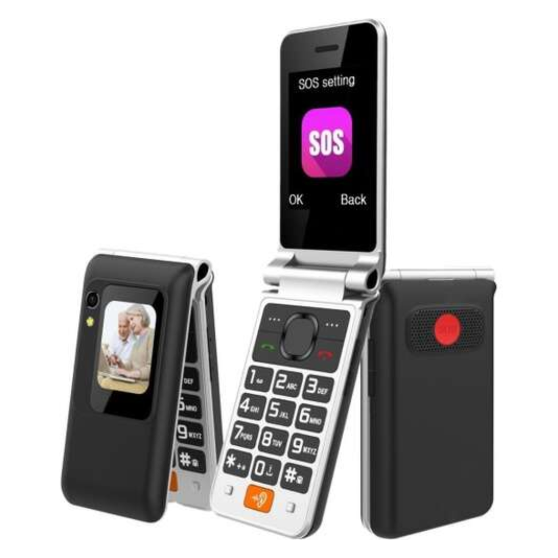 טלפון סלולרי למבוגרים סליידר SLIDER W80 4G - צבע שחור - שנה אחריות יבואן רשמי