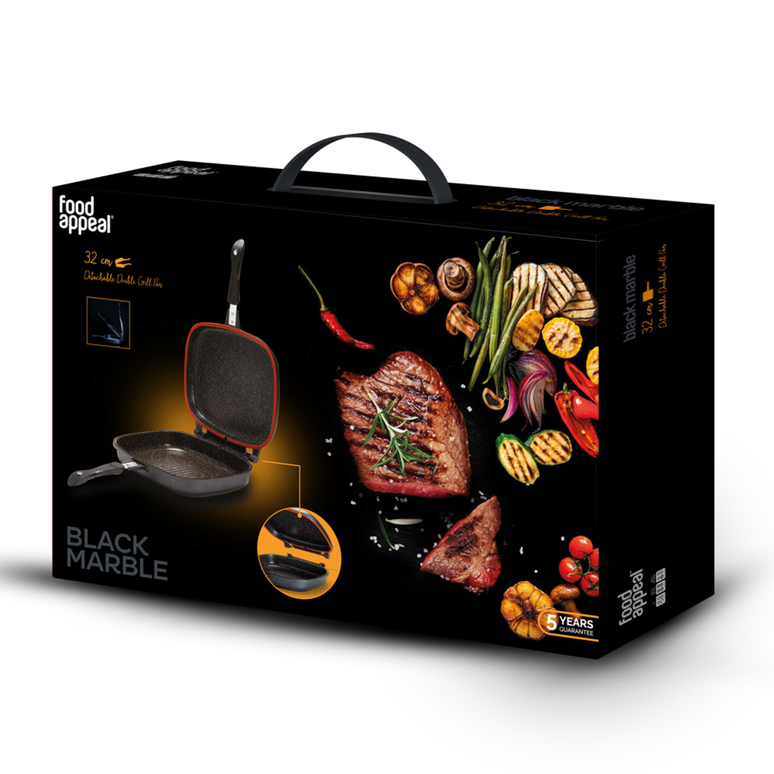 מחבת גריל כפולה ומתפרקת 32 ס