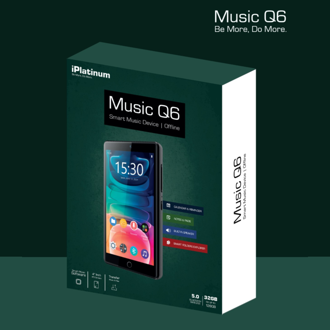 נגן MP3 כשר איי פלאטינום קיו 6 סאמוויקס SAMVIX iPlatinum Music Q6 - כולל 2 מצלמות ומשחקים! ללא אינטרנט!