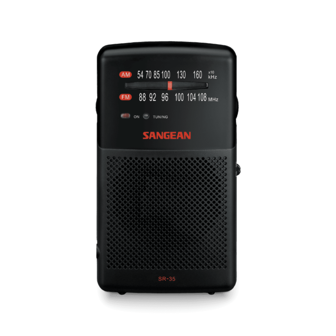טרנזיסטור רדיו אנלוגי סאנג'ין SANGEAM SR-35 - שנתיים אחריות יבואן רשמי - צבע שחור