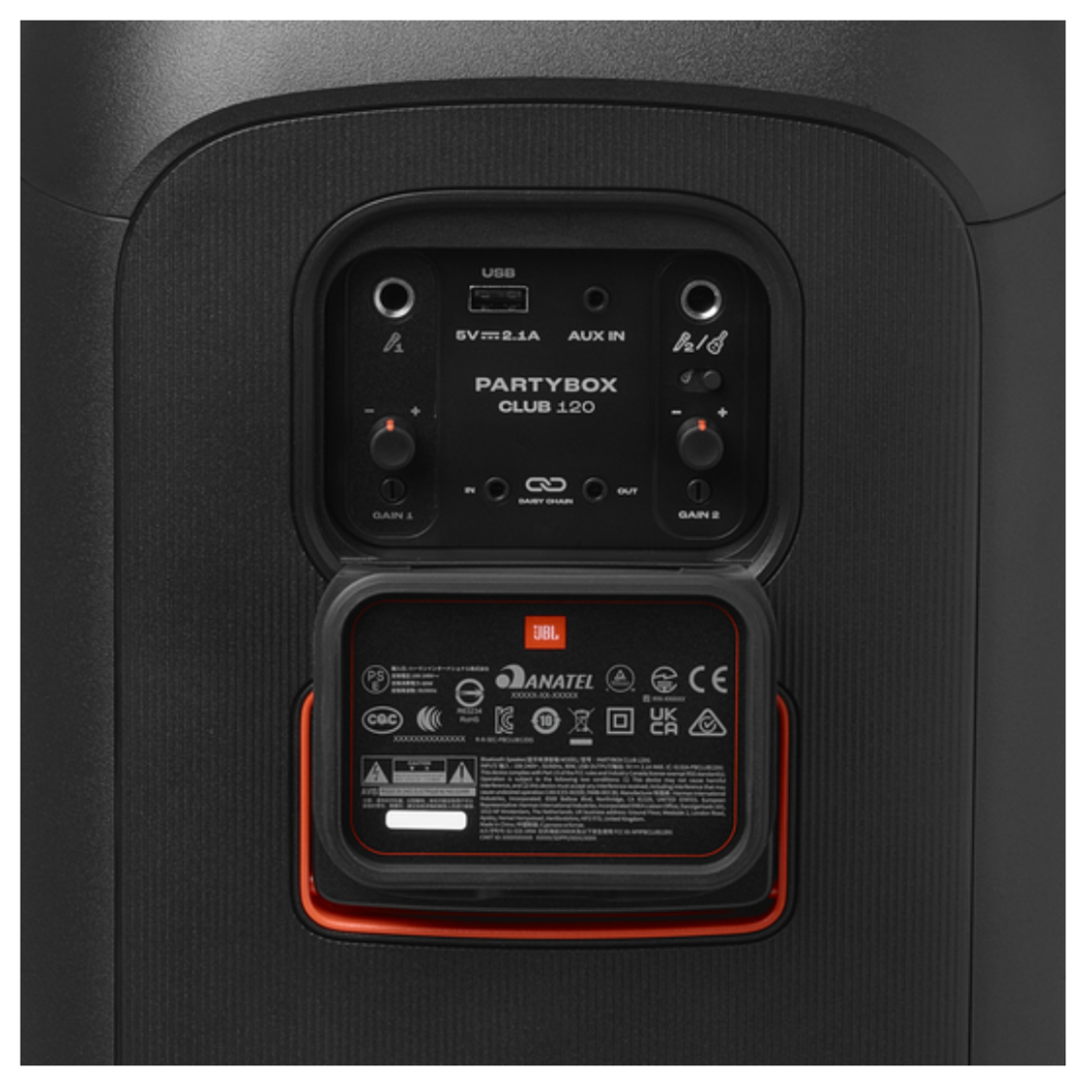 רמקול בידורית ניידת JBL PARTYBOX CLUB 120 IPX4 160W - יבואן רשמי!