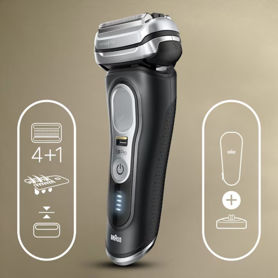מכונת גילוח בראון BRAUN Serius 9 Pro 9410s - שנתיים אחריות יבואן רשמי!