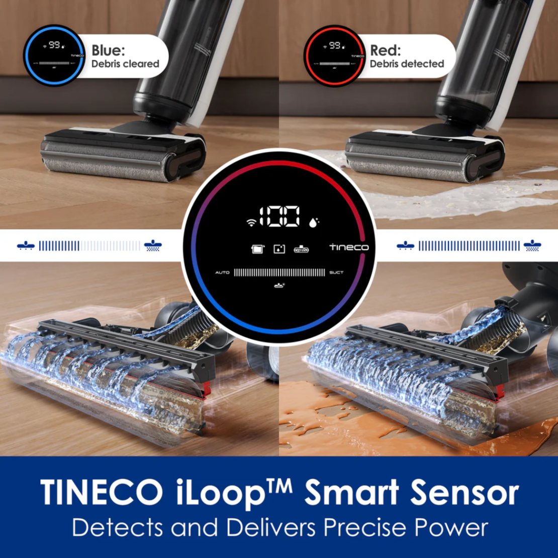 שואב שוטף רצפות חכם אלחוטי טינקו TINECO Floor One S6 Flash Dry - שנתיים אחריות!
