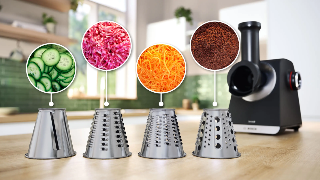 מטחנת בשר 2100W בוש BOSCH MultiPower Serie 6 MFWS641B - יבואן רשמי