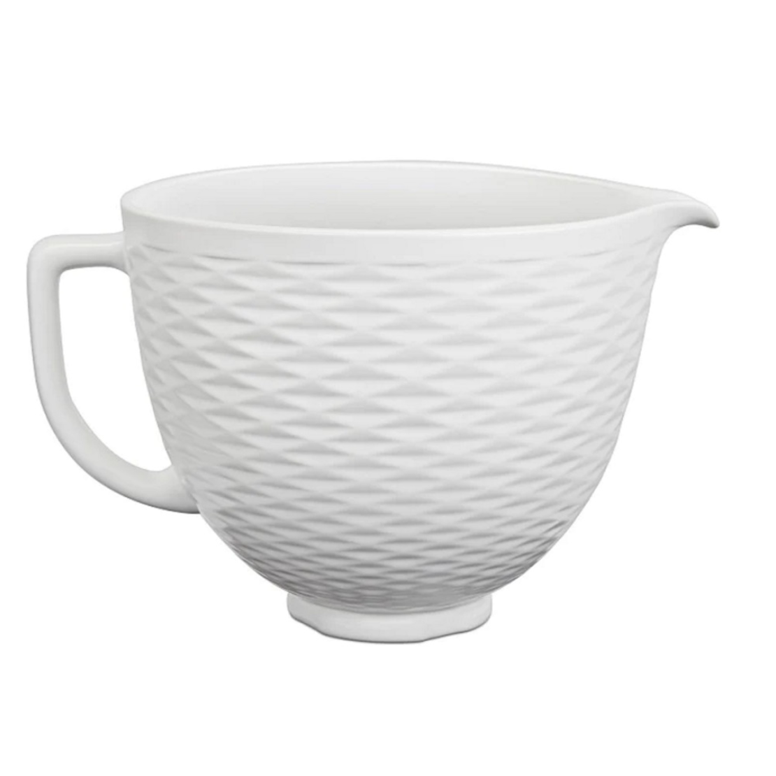 קערה למיקסר קיטשן אייד KitchenAid - קרמיקה לבן מעויינים
