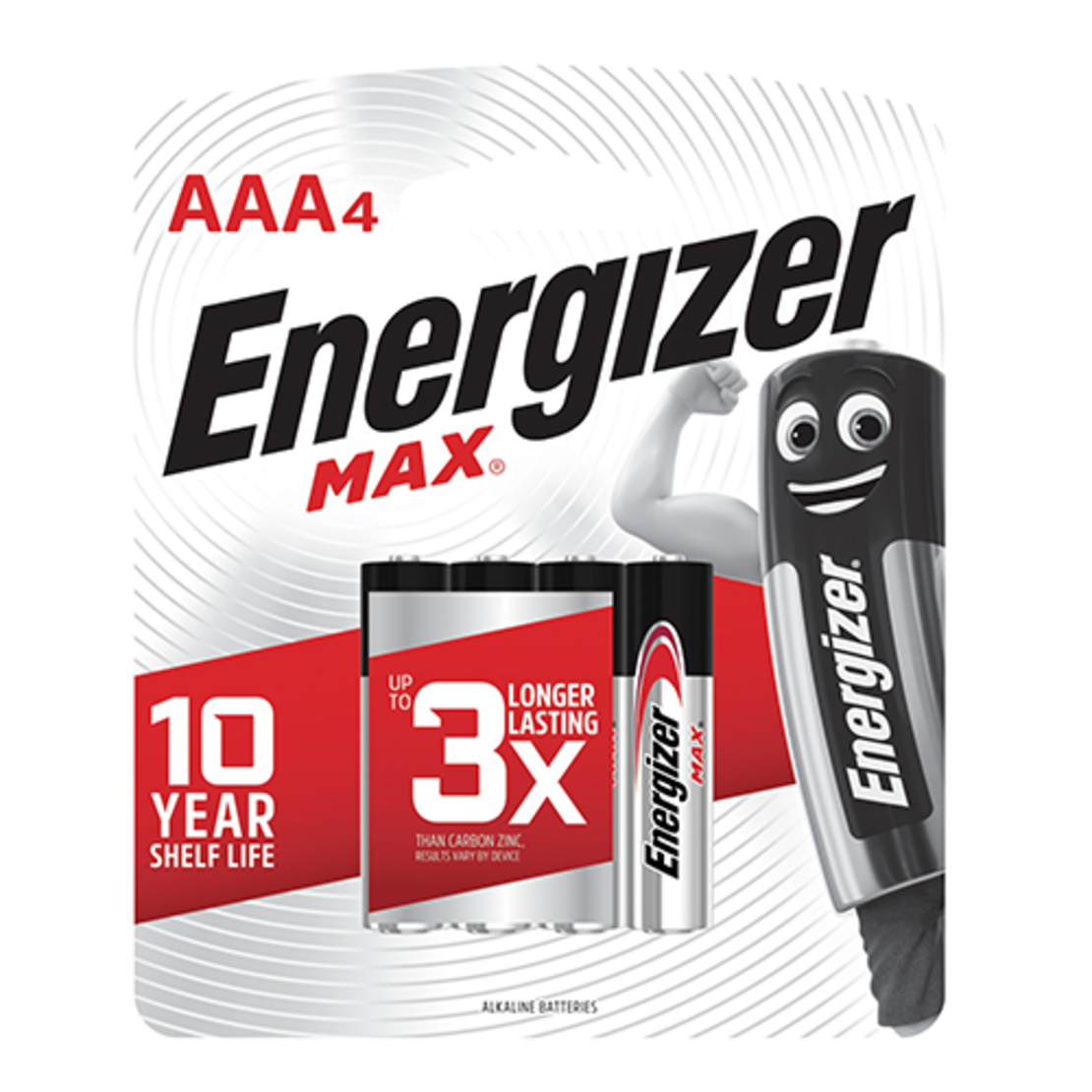 מארז 4 סוללות AAA אלקליין אנרג'ייזר Energizer