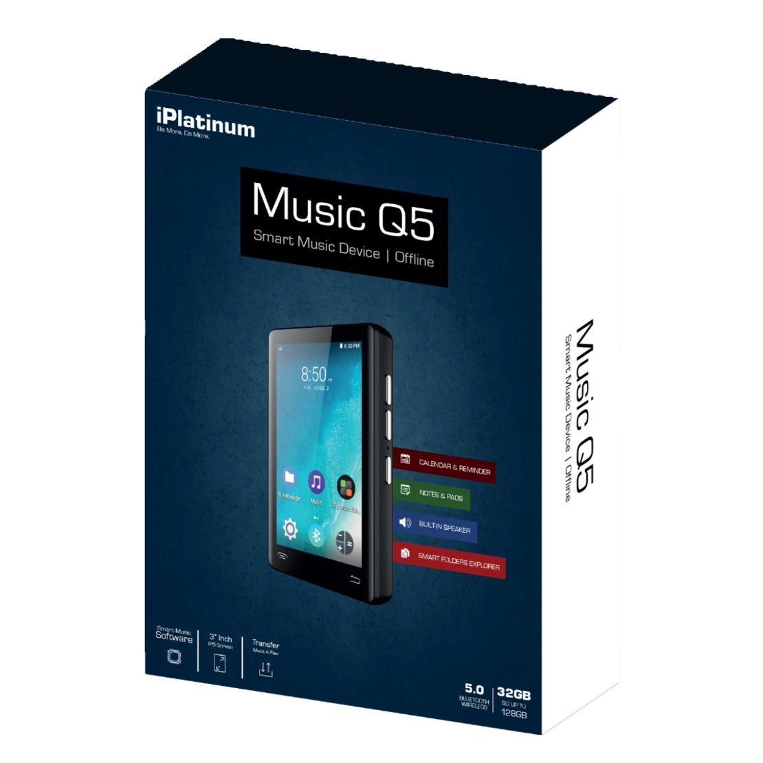 נגן MP3 כשר איי פלאטינום קיו 5 סאמוויקס SAMVIX iPlatinum Music Q5 - כולל מצלמה ומשחקים! ללא אינטרנט!