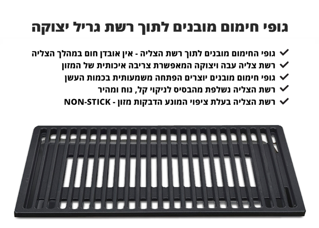 גריל חשמלי במבו גולד ליין Gold Line ATL-6008