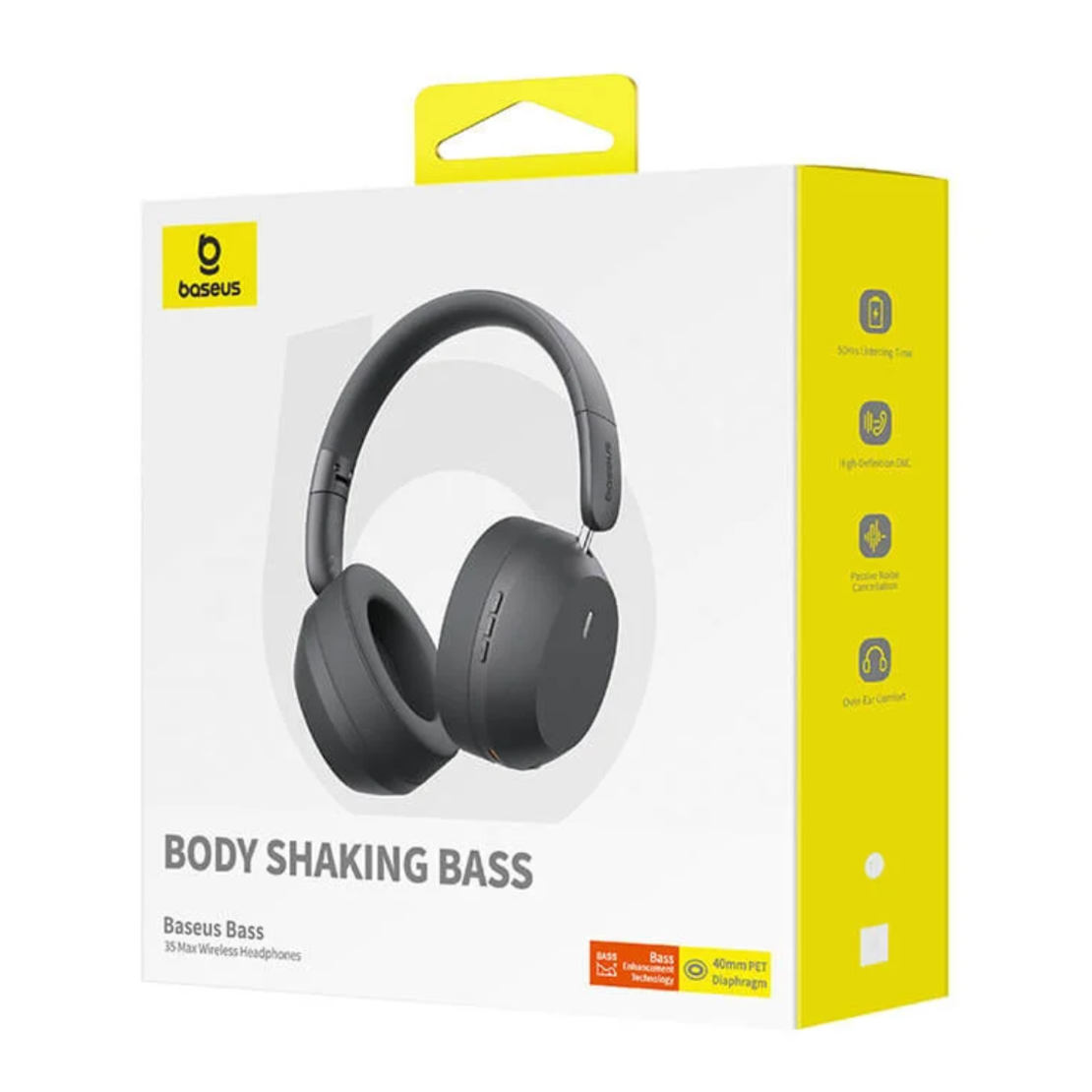 אוזניות קשת אלחוטיות Baseus Bass 35 Max Wireless Headphones - מגוון צבעים! יבואן רשמי!