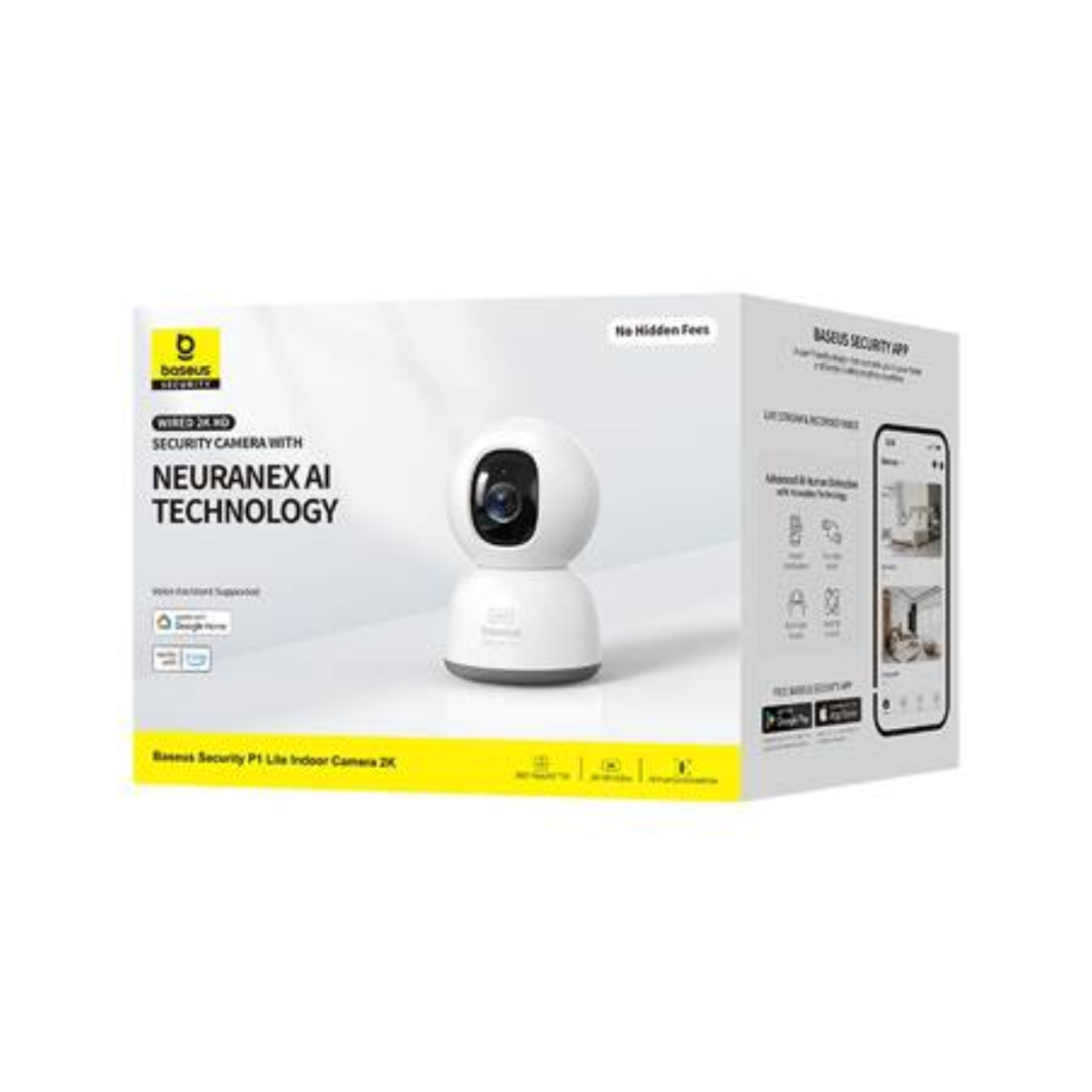 מצלמת אבטחה ביתית בזוס Baseus Security P1 Lite 2K - יבואן רשמי!