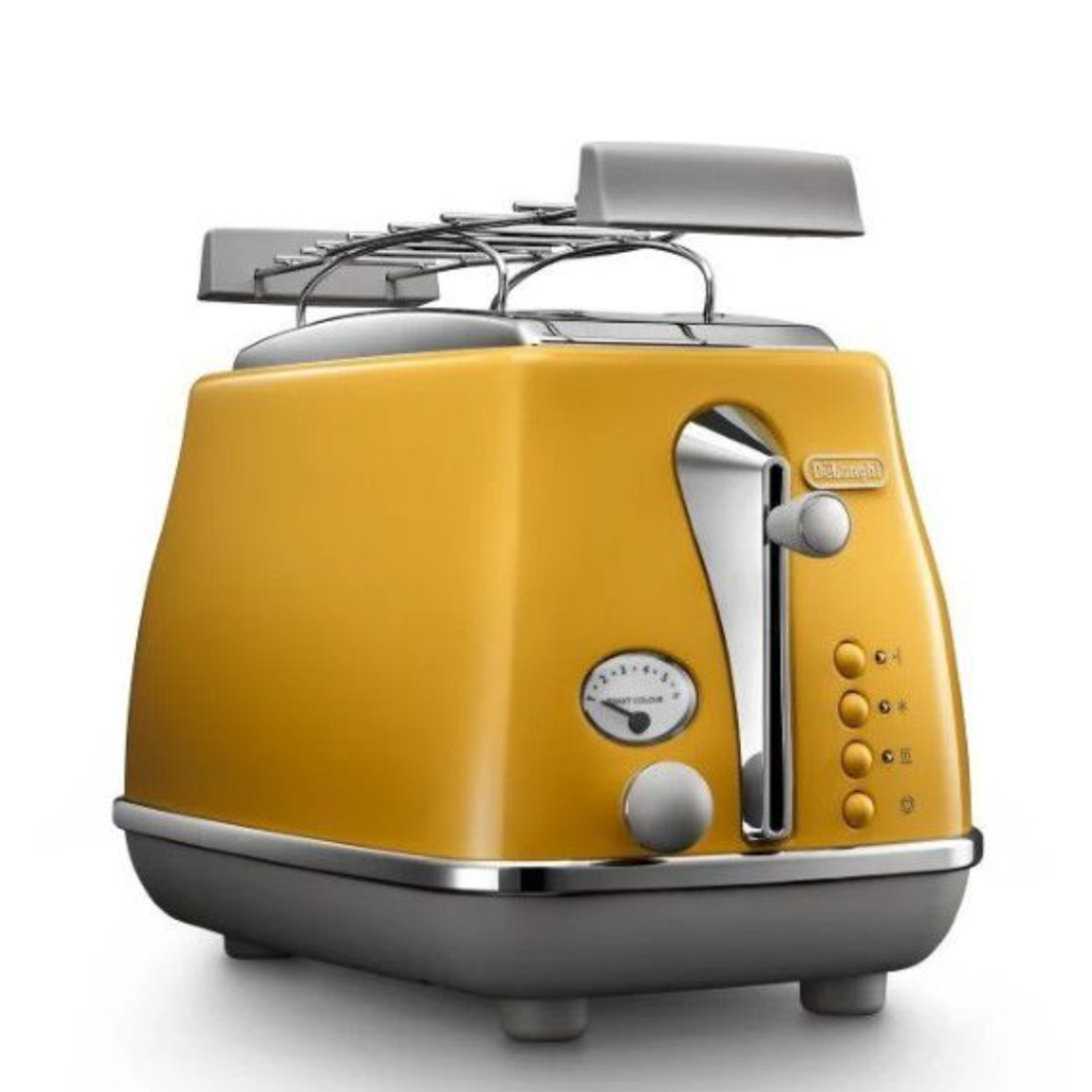 מצנם 2 פרוסות ד'לונגי De'Longhi Icona ELEMENT CTOC2103  - יבואן רשמי - צבע צהוב