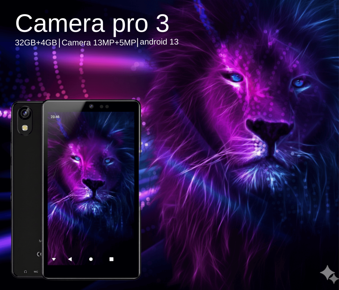 נגן המנגן קאמרה פרו 3 MP4 Hamenagen CameraPro 3 4GB RAM 32GB -  כולל 2 מצלמות + משחקים וללא אינטרנט! יבואן רשמי
