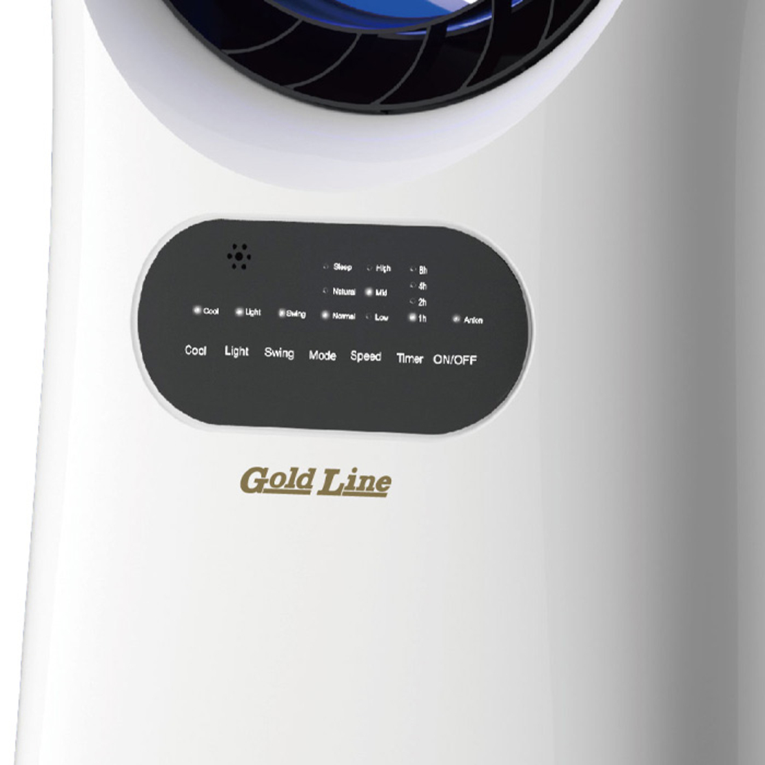 מצנן אוויר נייד 4 ב-1 +שלט ותאורת LED גולד ליין Gold Line ATL-488