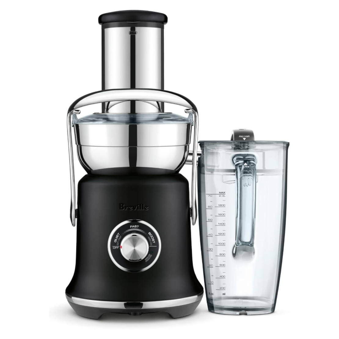 מסחטת מיצים לפירות קשים וירקות Breville Juice Fountain Cold XL BJE830 - צבע שחור - יבואן רשמי