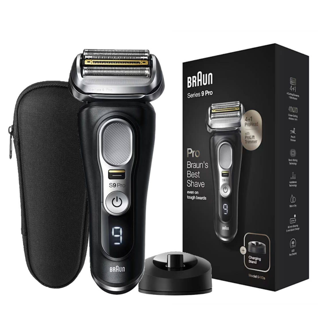 מכונת גילוח בראון BRAUN Serius 9 Pro 9410s - שנתיים אחריות יבואן רשמי!