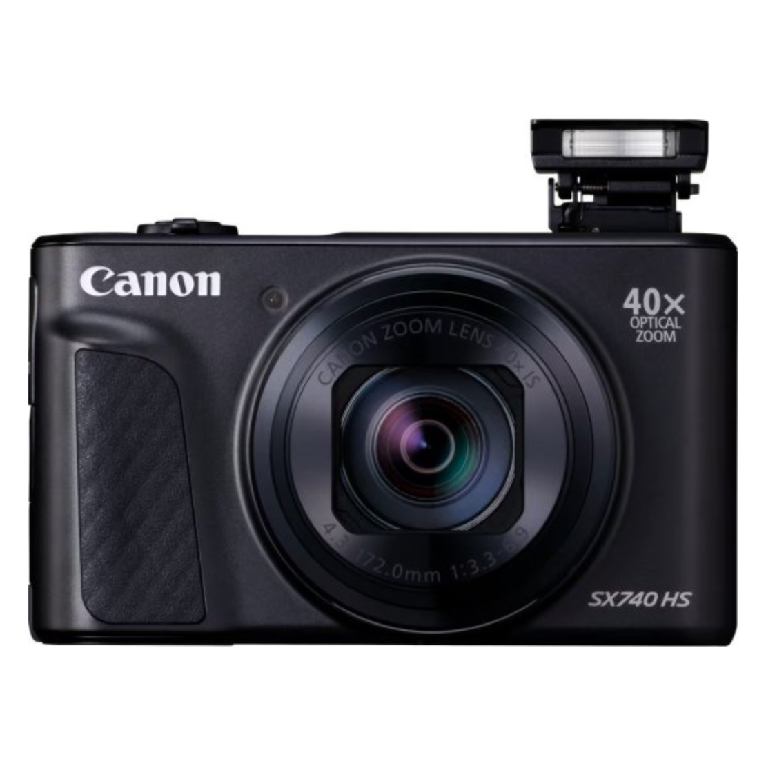 מצלמה דיגיטלית כולל נרתיק מקורי וחצובה קנון Canon PowerShot SX740 HS Lite Edition Travel Kit - תפריט בעברית - 3 שנות אחריות - צבע שחור