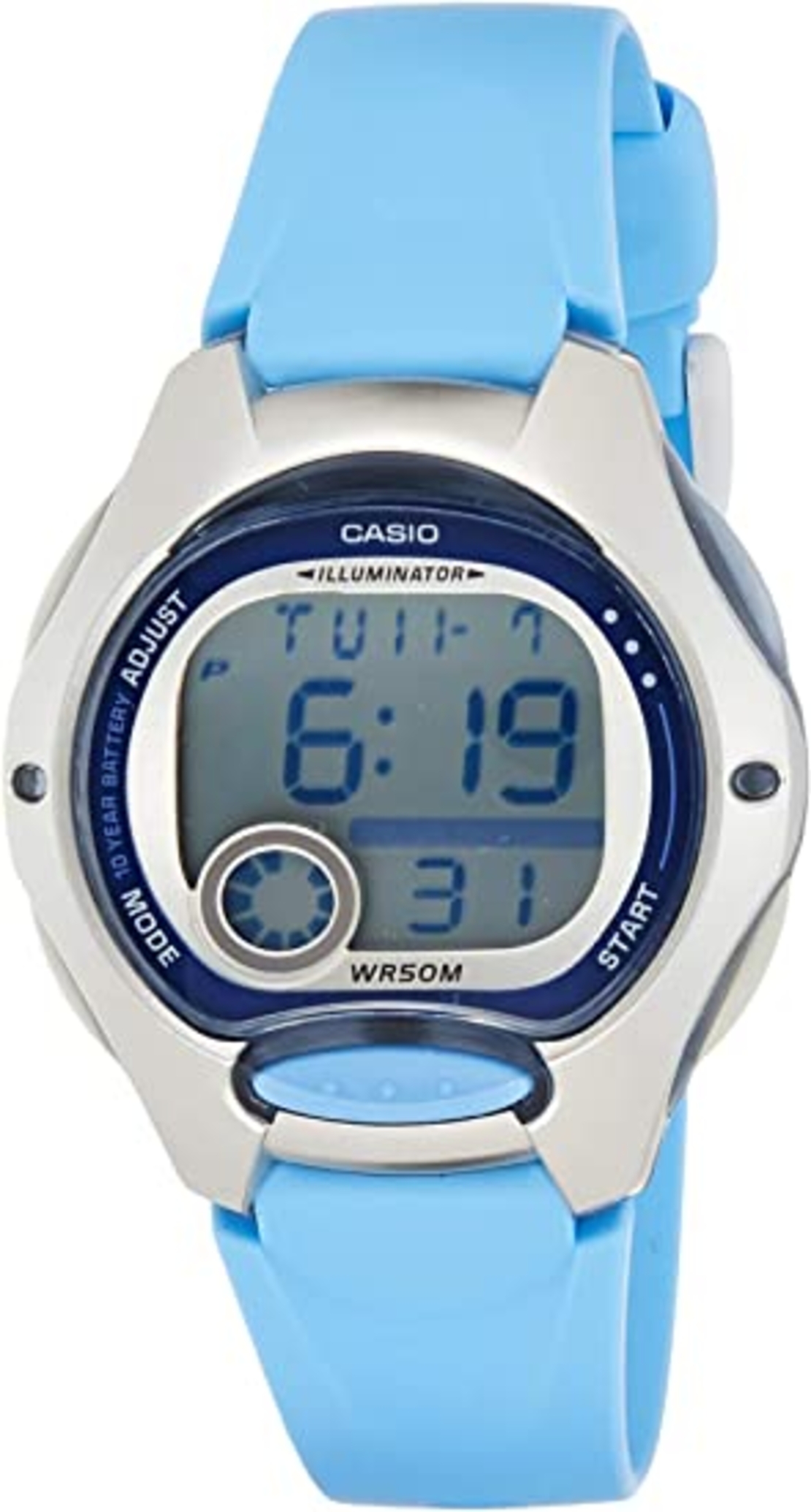 שעון יד דיגיטלי קסיו CASIO LW-200-2BV צבע תכלת
