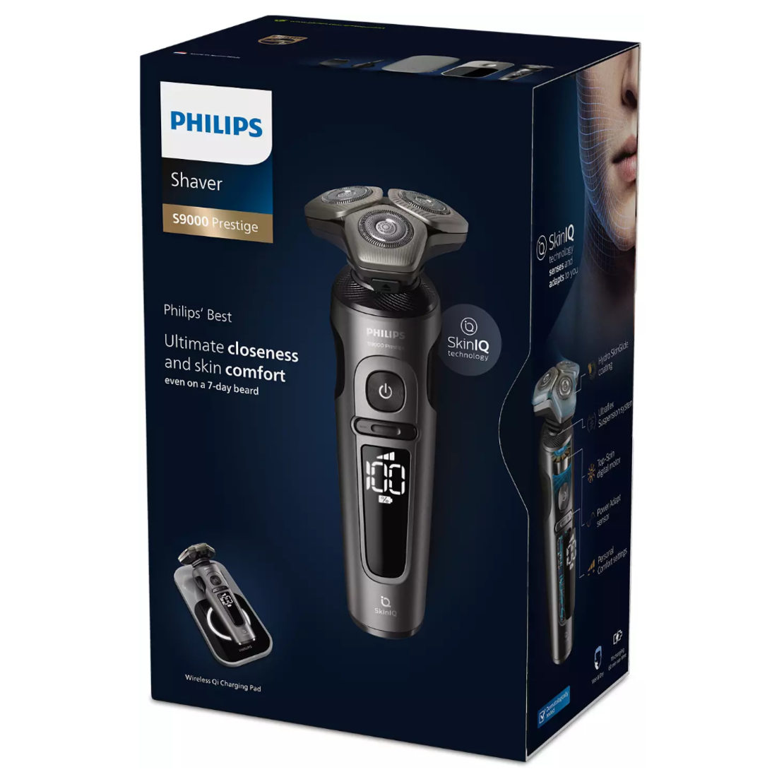 מכונת גילוח עם מטען אלחוטי פיליפס Philips SP9872/15 - תוצרת הולנד! יבואן רשמי!