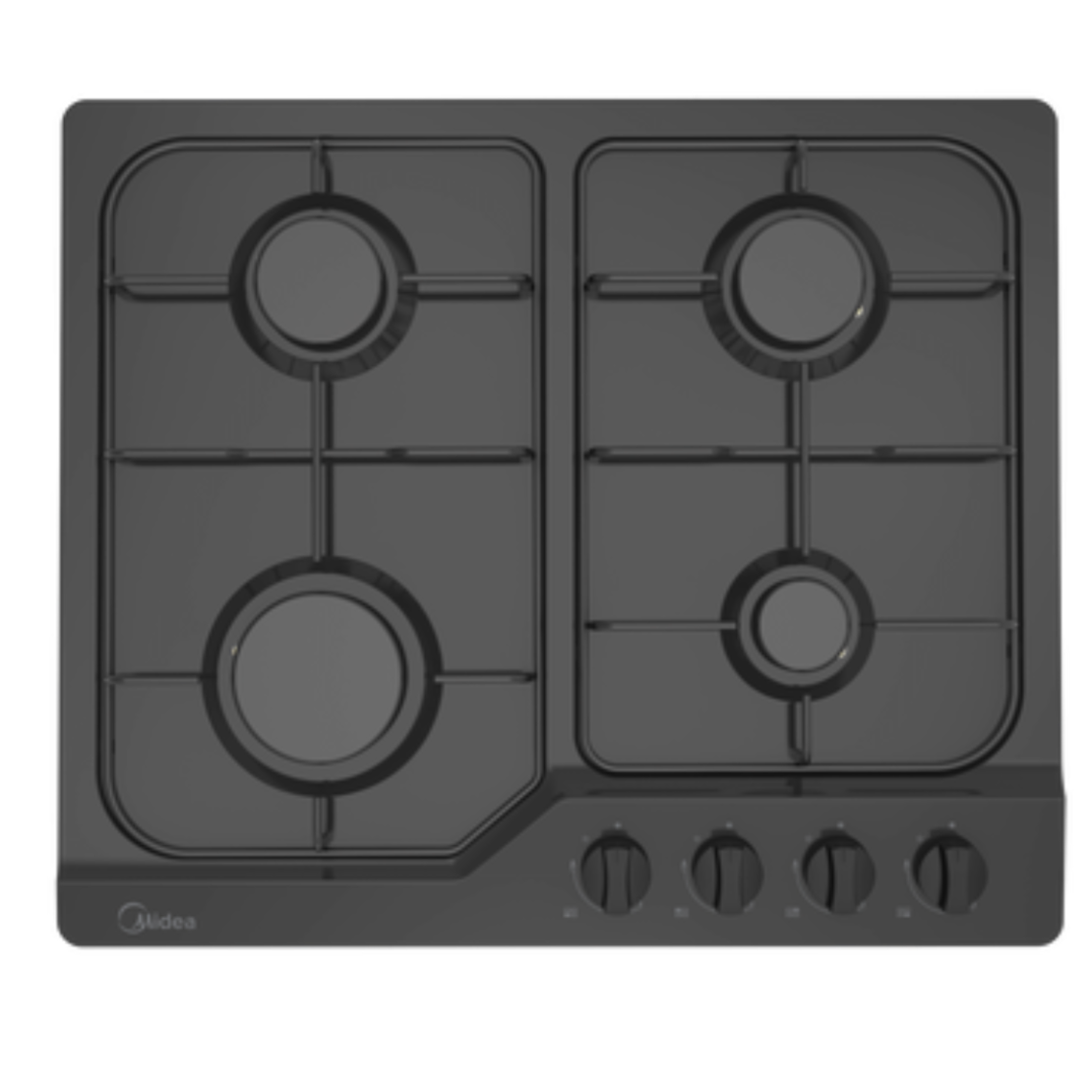 כיריים גז 4 מבערים מידאה Midea 60SJ401 שחור - שנתיים אחריות יבואן רשמי!