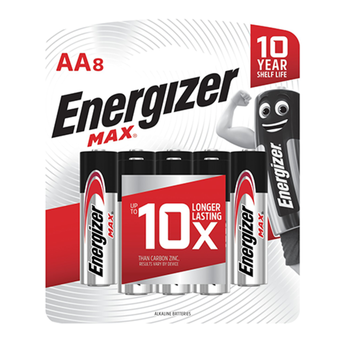מארז 8 סוללות AA אלקליין אנרג'ייזר Energizer