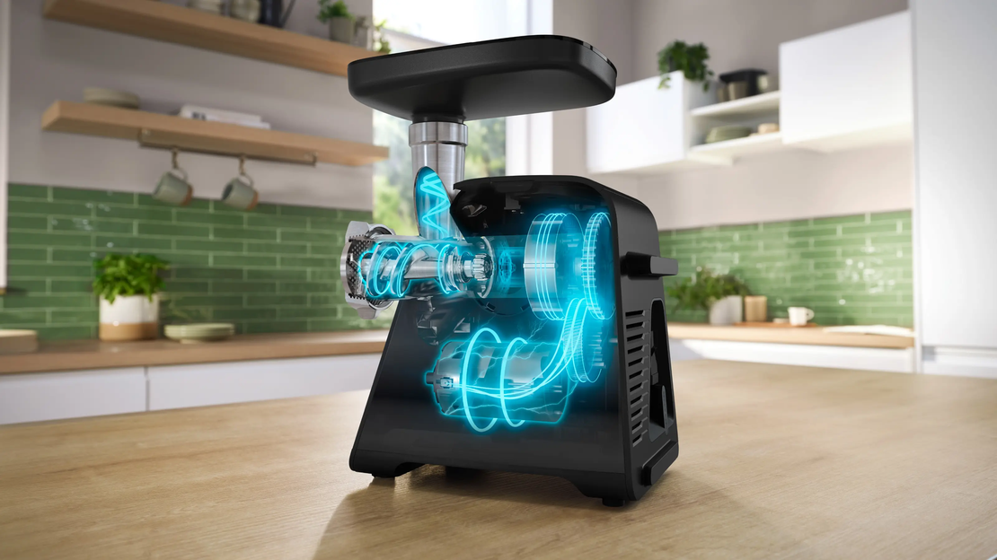 מטחנת בשר 2100W בוש BOSCH MultiPower Serie 6 MFWS641B - יבואן רשמי