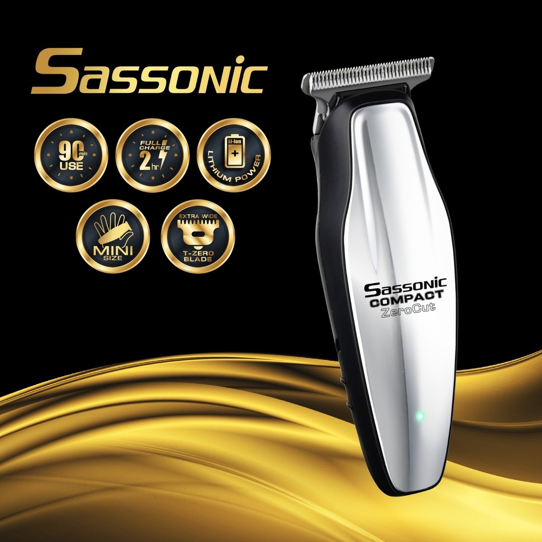 מכונת תספורת פיניש ססוניק Sassonic Compact ZeroCut ESE-780 - יבואן רשמי