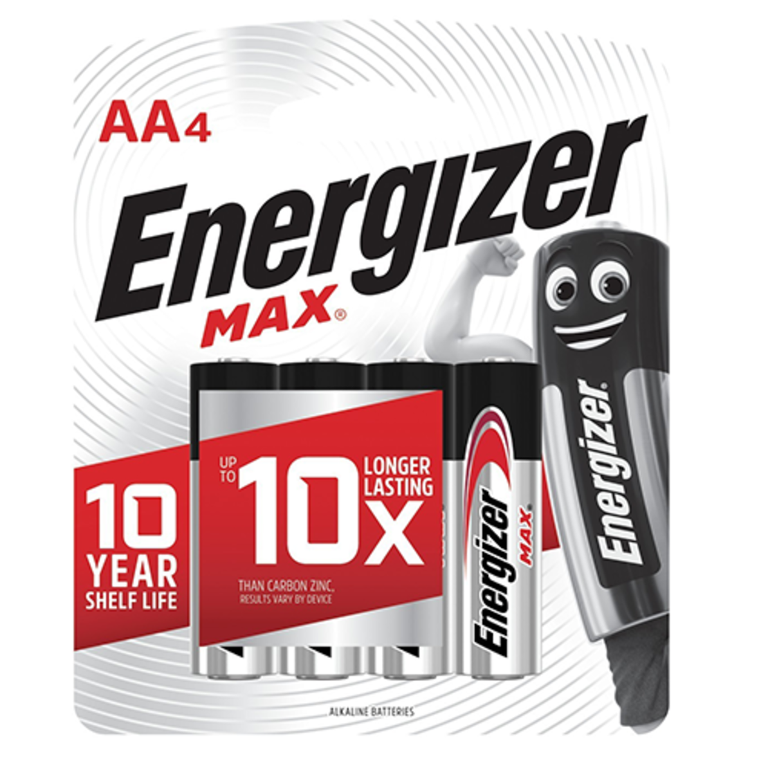 מארז 4 סוללות AA אלקליין אנרג'ייזר Energizer