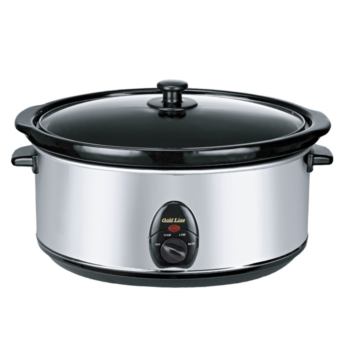 סיר בישול איטי חשמלי 6.5 ליטר עם קערת חרס נשלפת גולד ליין Gold Line ATL-066 - מאושר צ.מ.ת לשימוש בשבת