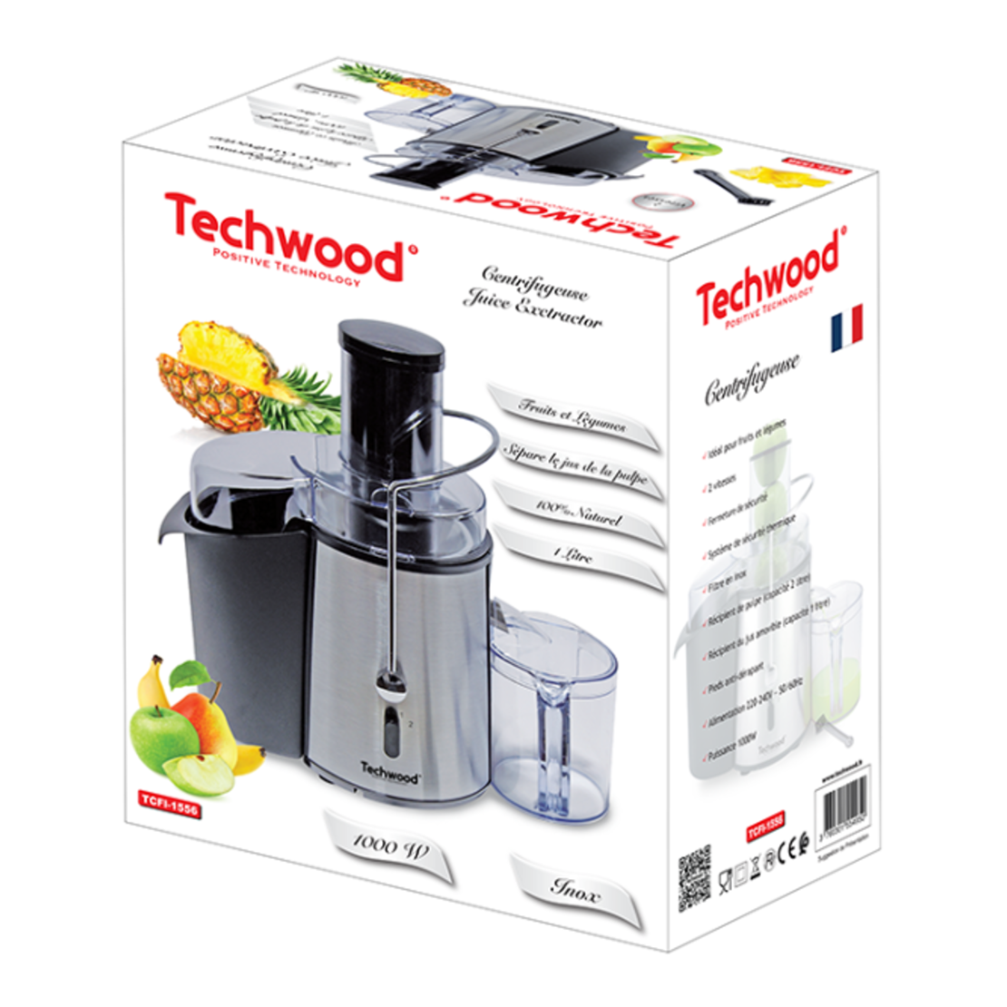 מסחטת פירות וירקות קשים 1000W טקווד Techwood TCFI-1556