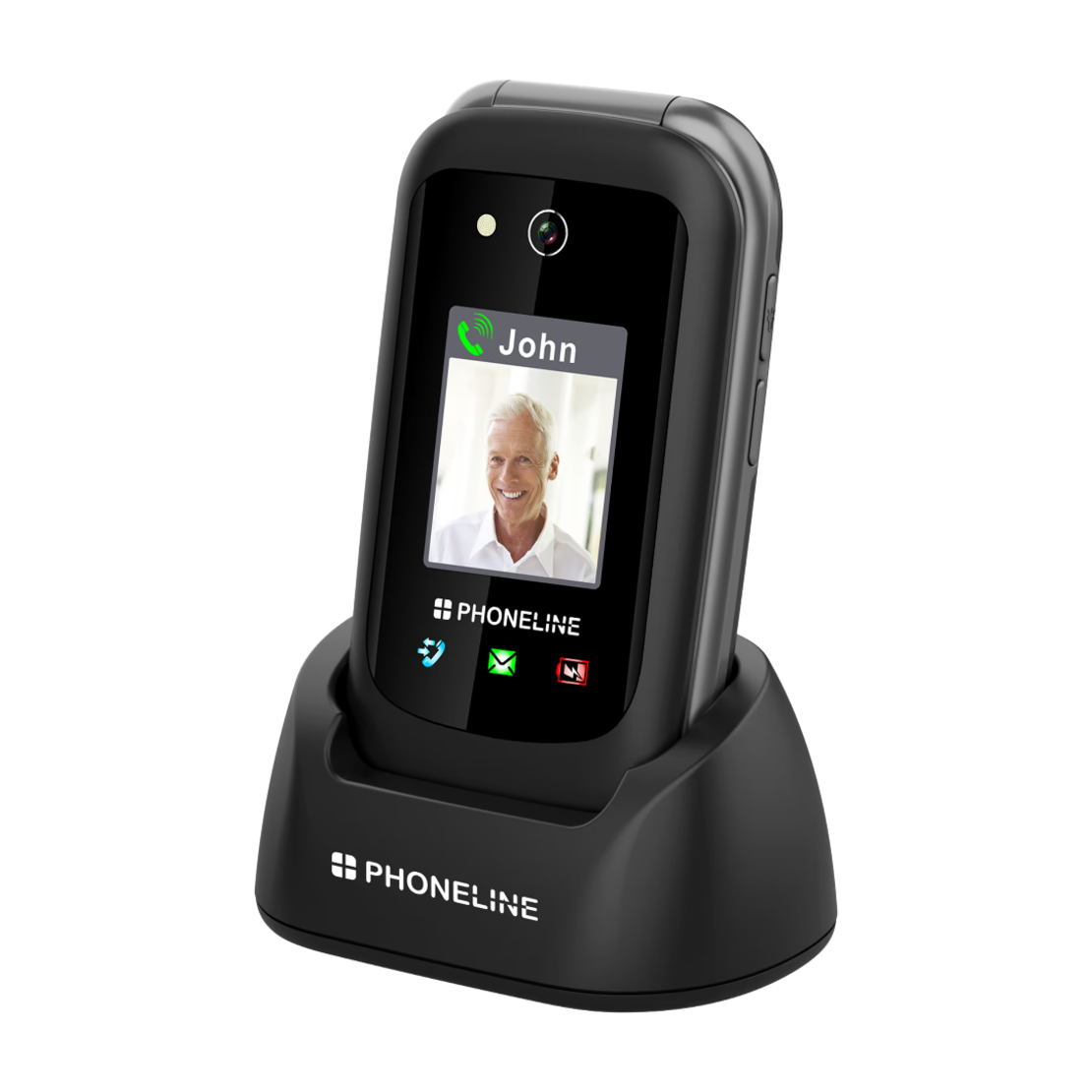 טלפון סלולרי מתקפל למבוגרים פון ליין PhoneLine F33 4G - שנתיים אחריות יבואן רשמי!