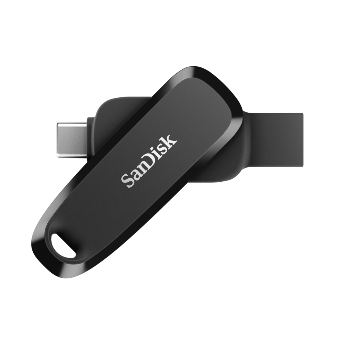 דיסק און קי זיכרון נייד בנפח 128GB סאנדיסק SanDisk Phone Drive USB-C + USB 3.2 - צבע שחור