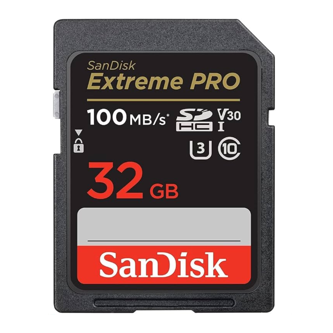 כרטיס זיכרון בנפח 32GB סאנדיסק SanDisk Extreme PRO SDHC UHS-I U3 V30