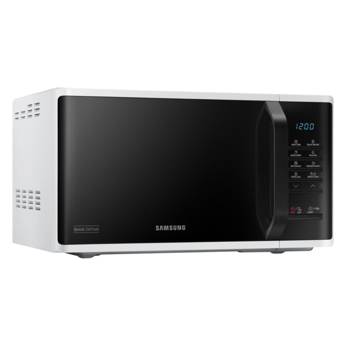 מיקרוגל דיגיטלי 23 ליטר סמסונג SAMSUNG MS23K3513AW - צבע לבן - 3 שנות אחריות יבואן רשמי