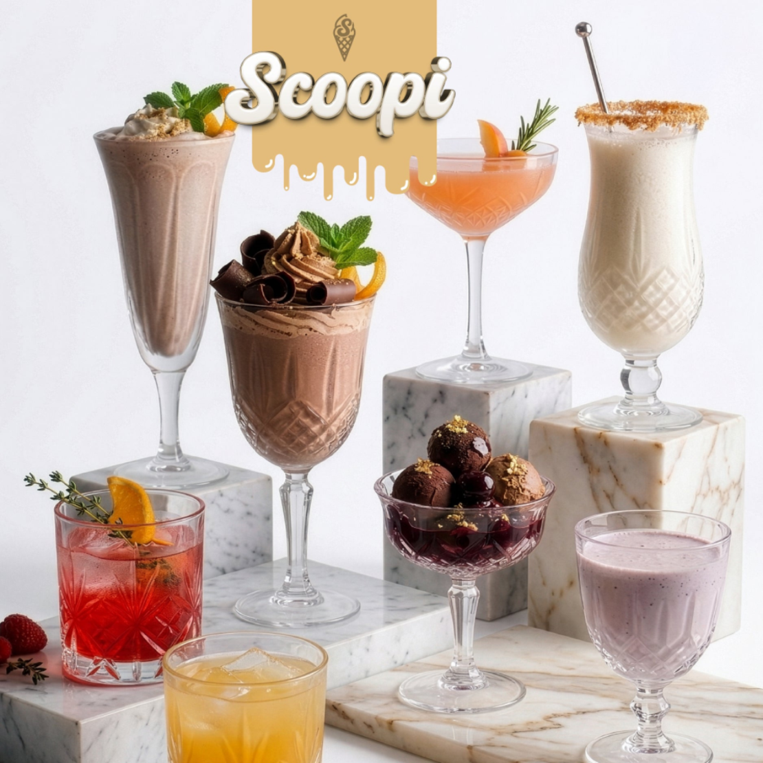 מכונת גלידה / ברד ומשקאות קפואים 6 ב-1 פוד אפיל Food Appeal SCOOPI - יבואן רשמי - צבע שחור