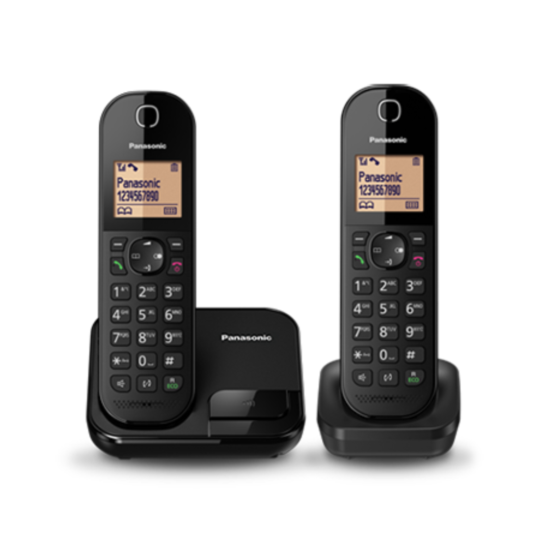 טלפון אלחוטי + שלוחה פנסוניק Panasonic KX-TGC412 - שנתיים אחריות יבואן רשמי - צבע שחור