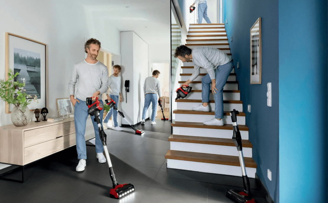 שואב אבק אלחוטי חובט עם מוט גמיש בוש BOSCH Unlimited Serie 7 BCS711PET - תוצרת גרמניה - שנתיים אחריות + 8 שנות אחריות למנוע יבואן רשמי