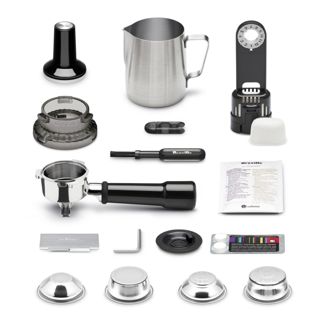 מכונת קפה טוחנת ברוויל Breville Barista Express BES870 - צבע נירוסטה - יבואן רשמי