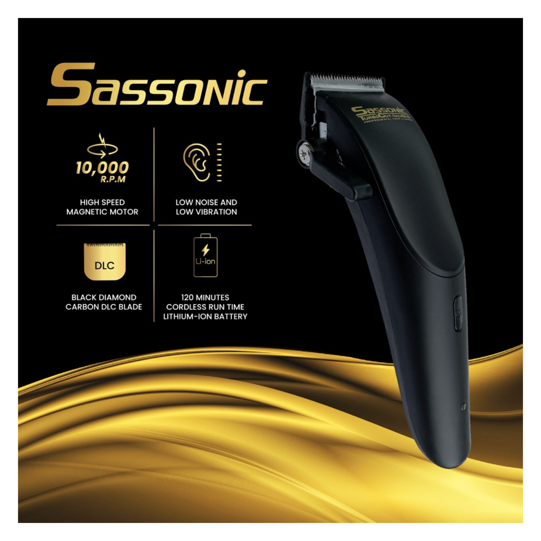 מכונת תספורת Sassonic TurboCut Daimond ESE-9000