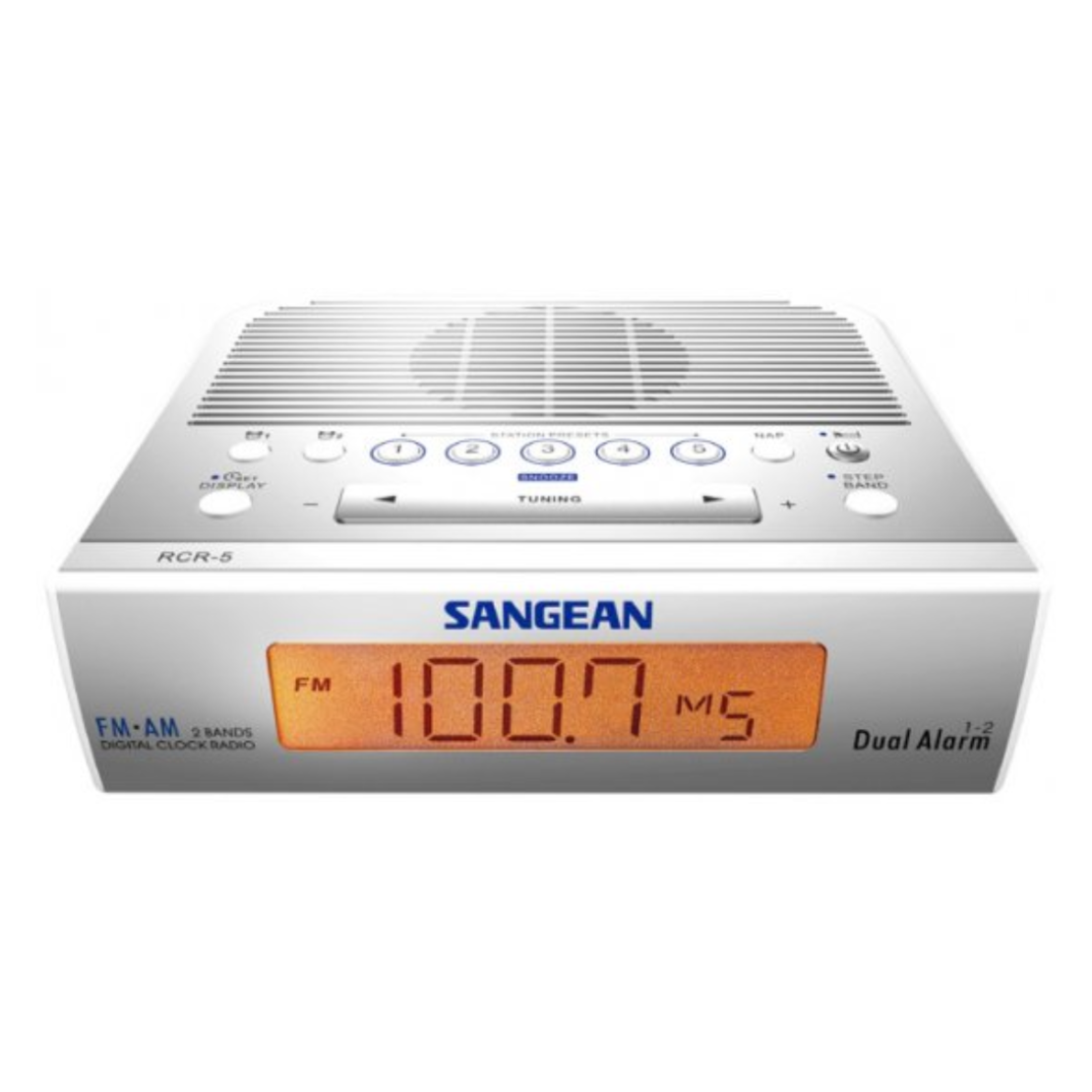 רדיו שעון מעורר דיגיטלי סאנג'ין SANGEAN ATOMIC 05 RCR-5 - שנתיים אחריות יבואן רשמי