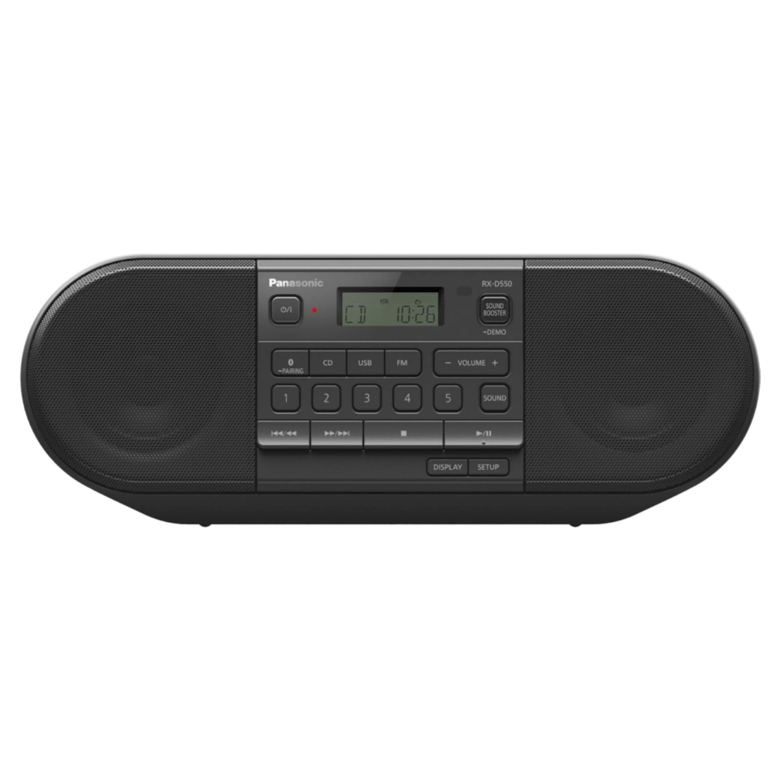 מערכת שמע ניידת רדיו דיסק כולל שלט פנסוניק Panasonic RX-D550