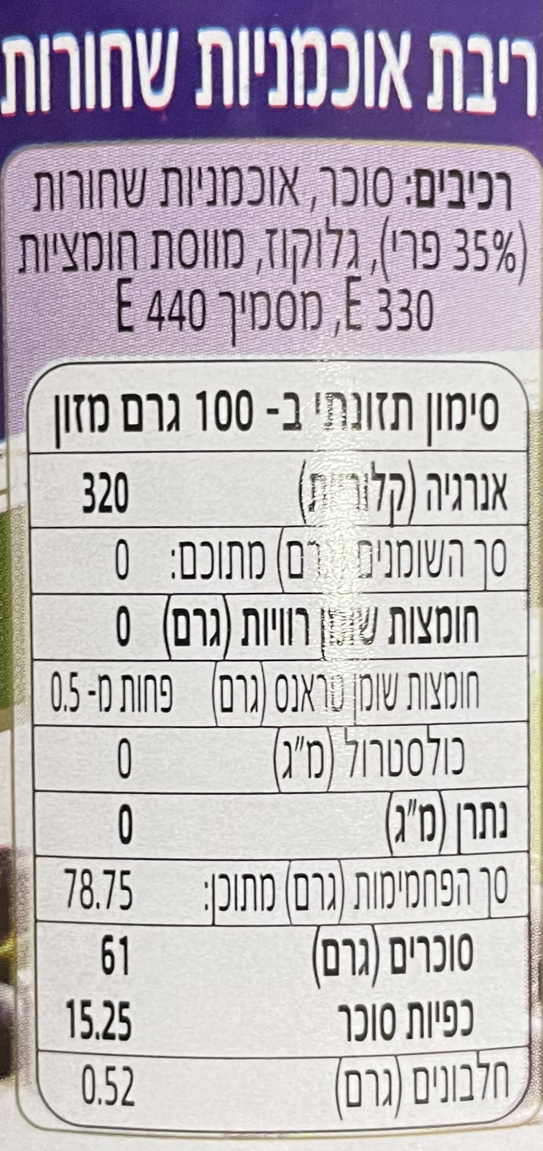 ריבת אוכמניות שחורות