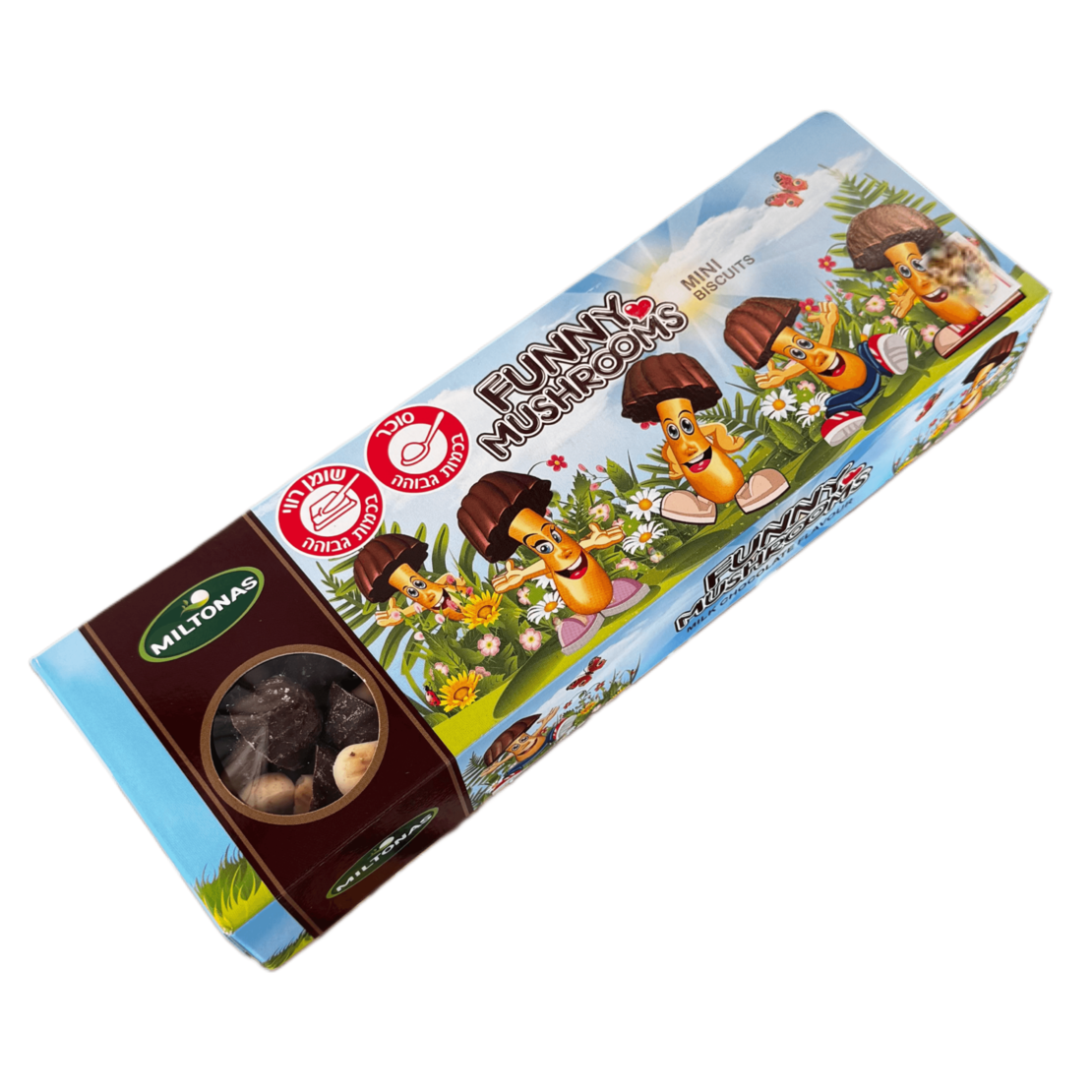 ביסקוויט עם צימקאו בצורת פטריות