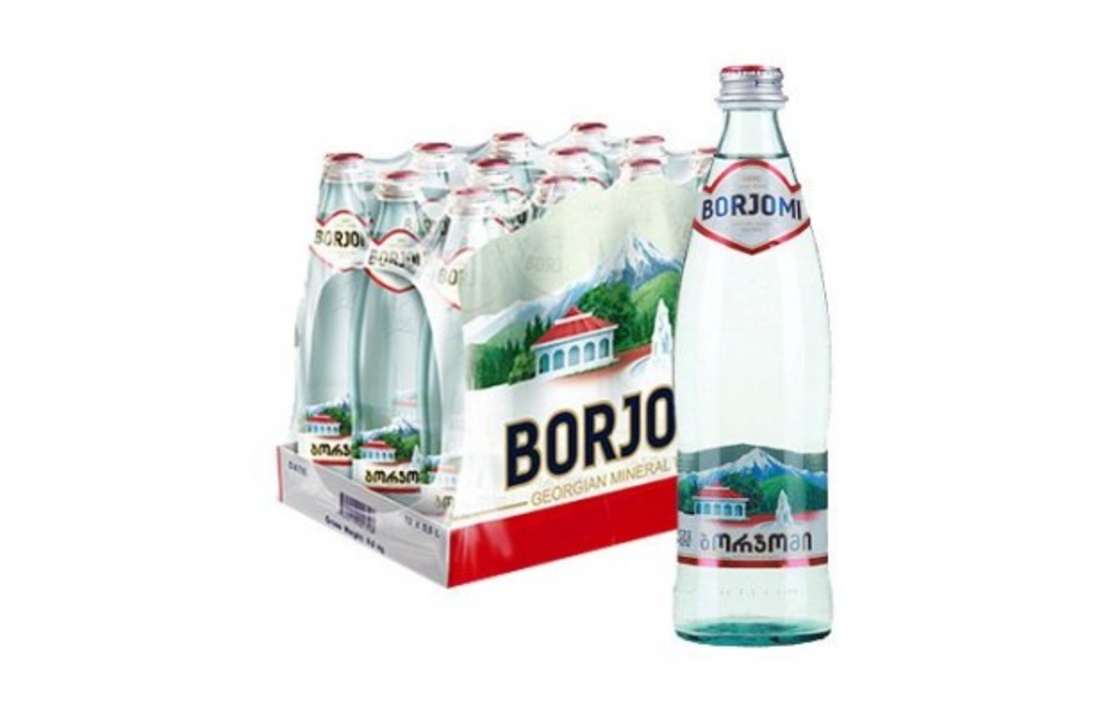 Вода Боржоми 12 бутылок 0.5 л.(стекло)