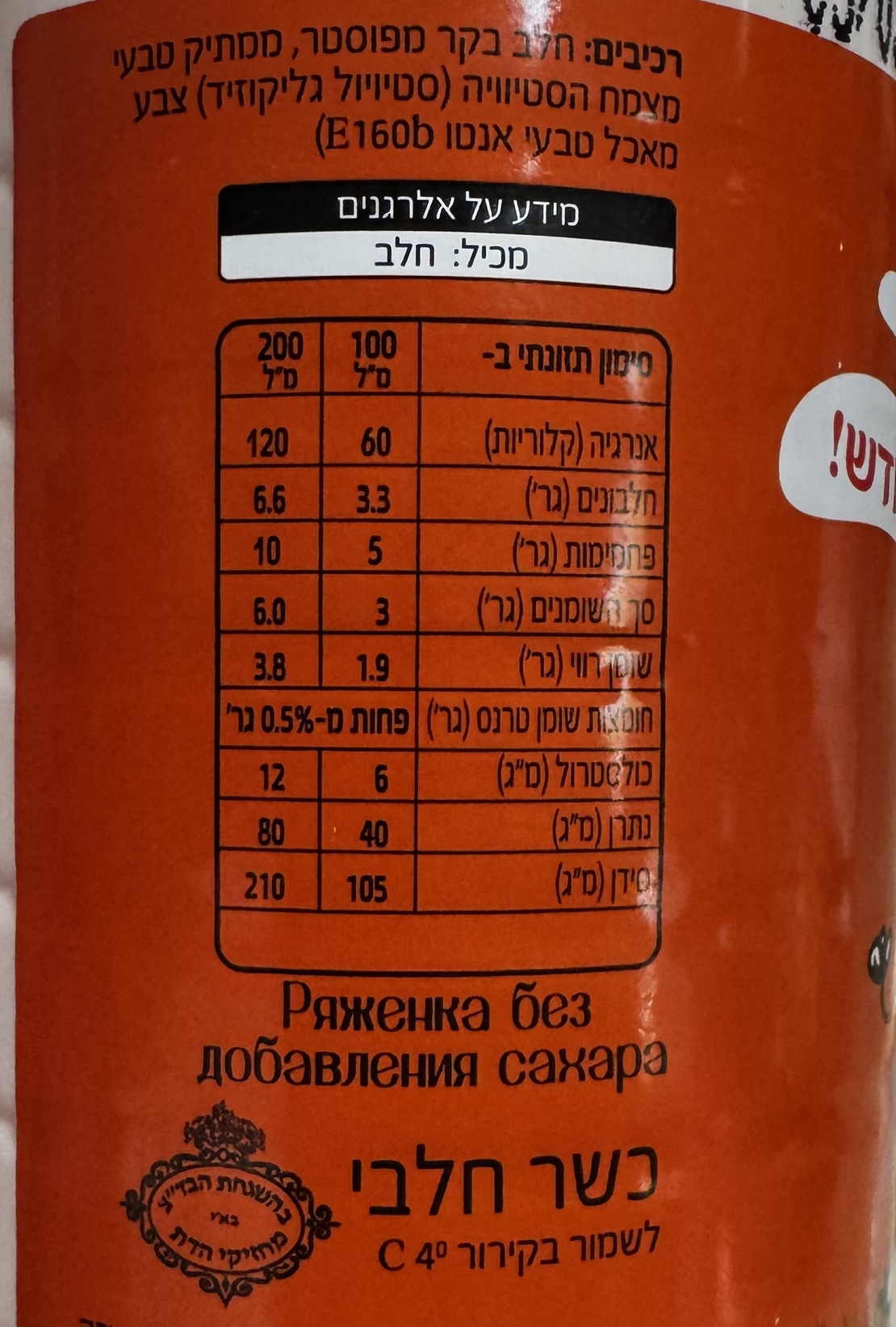 רז׳נקה ללא תוספת סוכר