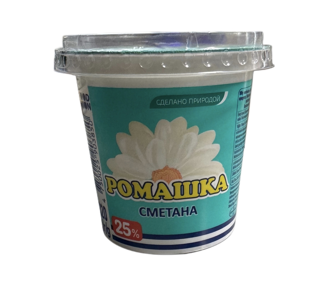 Сметана 25% «Ромашка»