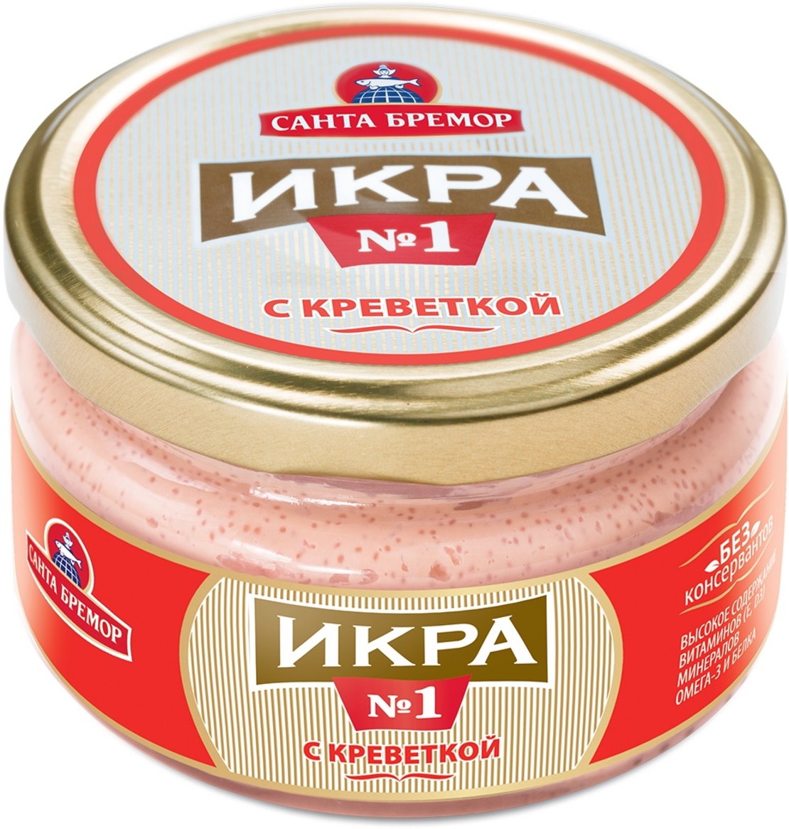 Салат икра с креветкой