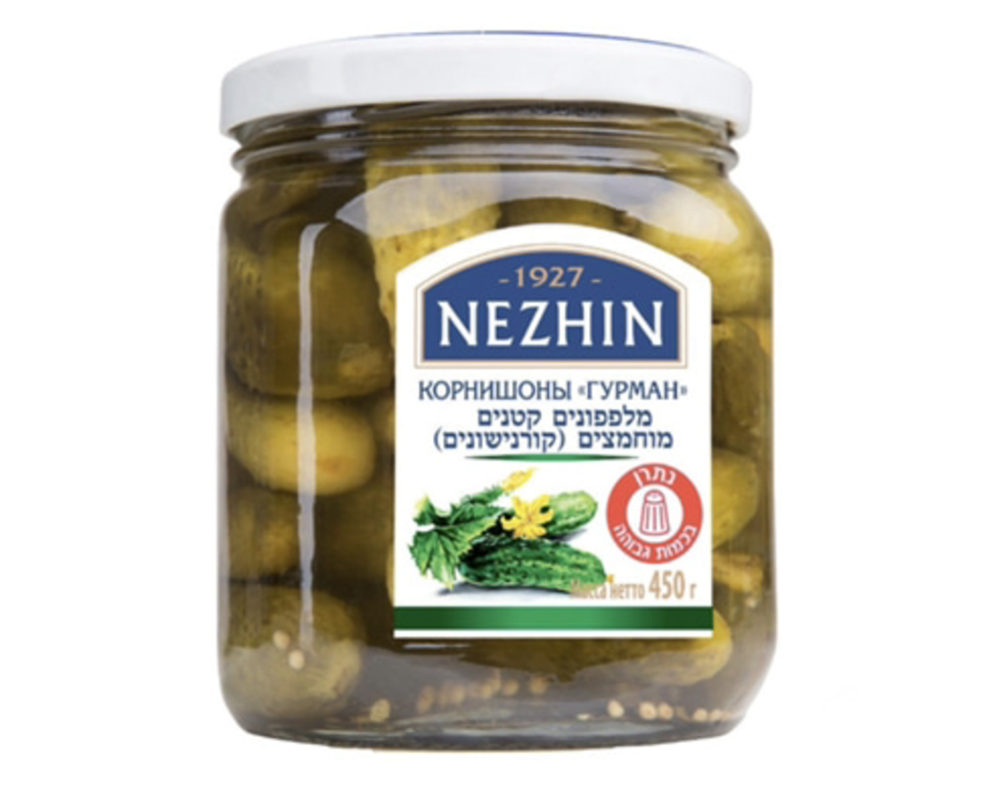 מלפפונים קטנים מוחמצים(קורנישונים)