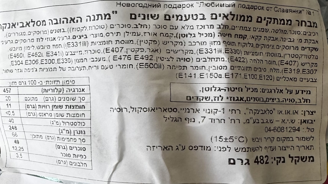 Любимый подарок от Славянки